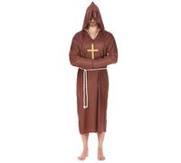 (XL) Light brown monk costume for men
