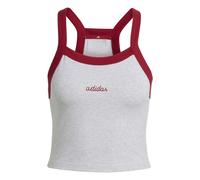 (XL, Light Grey) Adidas Womens/Ladies Performance Embroidered Logo Athletic Sleeveless Tank Top