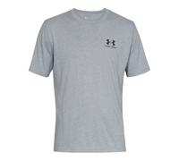 (XL, Light Steel Heather/Black) Under Armour Mens Sportstyle Short-Sleeved T-Shirt
