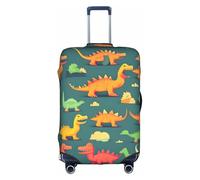 XL Luggage Cover Protector - Fashionable Many Small Dinosaur Print Suitcase Cover, Aesthetic Travel Accessories, Invisible Zipper