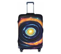 XL Luggage Cover Protector - Fashionable Space Spiral Cosmic Energy Print Suitcase Cover, Aesthetic Travel Accessories, Invisible Zipper
