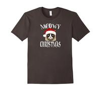 (XL) Mad Cat Lovers Meowy Christmas Tshirt Gift Idea Funny-Father's Day