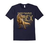 (XL) Men's Daddysaurus Rex Funny Dinosaur Dino Gift for Dad T-Shirt-Father's Day