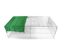 XL Metal Run for small animal includes a sunshade for pet protection
