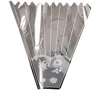 XL Metallic Bouquet Sleeve Wrap - Flower Wrapping Cone Cellophane Cello[10 Wraps]