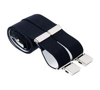 XL Midnight Blue Trouser Braces 35mm Wide 4 Heavy Duty Strong Silver Clips 48 Inches Extra Long