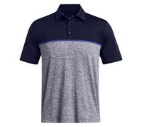 (XL, Midnight Navy/Royal Blue/Midnight Navy) Under Armour Mens Playoff 3.0 Stripe Polo Shirt