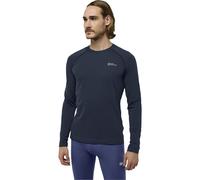 (XL, Midnight Sky) Jack Wolfskin Mens Infinite Warm Functional Long Sleeve T-Shirt