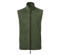 (XL, Moss Green/Brown) Premier Mens Artisan Fleece Gilet