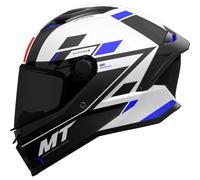 (XL) MT Stinger 2 Zivze A7 Full Face Helmet Gloss Black / White / Blue