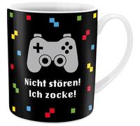 XL Mug with German Text "Nicht stören! Ich zocke!" [German Language] in Gift Wrap