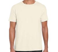 Gildan Men's Short Sleeve Soft-Style T-Shirt in Natural | Size: XL Gildan Natural XL