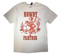 (XL, Natural) Toy Story Unisex Adult Howdy Partner T-Shirt