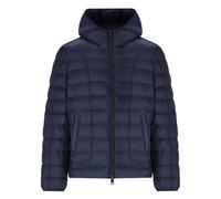 (XL, Navy Blue) Diesel Mens Plain Hooded Jacket