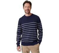 (XL, Navy/Ecru) Joules Mens Stripe Regular Sweatshirt