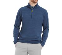 (XL, Navy) Footjoy Mens Wave Jacquard Chill-Out 4-Way Stretch Wicking Sweater