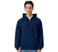 (XL, Navy) Gildan Mens Softstyle Midweight Full Zip Hoodie