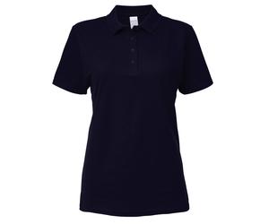 (XL, Navy) Gildan Softstyle Womens/Ladies Short Sleeve Double Pique Polo Shirt