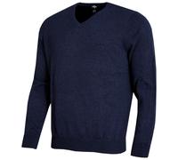 (XL, Navy Heather Tonal) Callaway Golf Mens 2025 Ace Long Sleeve V-Neck 12 Gague Sweater