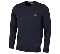 (XL, Navy Marl) Calvin Klein Mens 2026 Durable Comfort Crew Neck Tour Golf Sweater