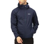 (XL, Navy) Regatta Mens Arec III Outdoor Hooded Walking Softshell Jacket Coat