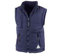 (XL, Navy) Result Childrens Unisex Ultra Padded Bodywarmer / Gilet (Water Repellent & Windproof)