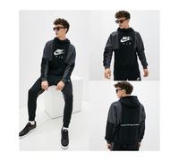 (XL) Nike Air Mens Contrast Pullover Hooded Tracksuit Set