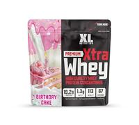 XL Nutrition Whey Protein Powder | High Protein, Low Carbohydrates | 67 Servings, 2kg | Suitable for Vegetarians | Ideal for Muscle Building, Recovery Support (Birhtday Cake Flavour)