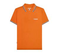 Lambretta Mens SS25 Twin Tip Polo Shirt - Orange/Sky - Orange/Sky - XL