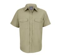 Craghoppers Mens Expert Kiwi Short-Sleeved Shirt - Pebble Brown - XL - Pebble Brown - 65% Polyester/35% Cotton