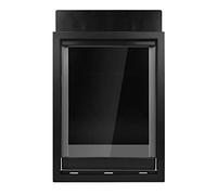 XL Pet Flap Door with Transparent Magnetic Flap and Snap in Closing Panel for Interior/Exterior Doors Black Large Dog Door