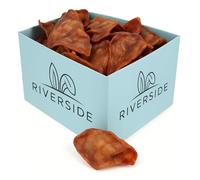 XL Pig Ears For Dogs - 50 Pack 100% Natural, Long Lasting, Grain Free, Natural Healthy Dog Chew Treats