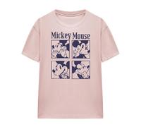 (XL, Pink) Disney Womens/Ladies Mickey Mouse Pixelated T-Shirt