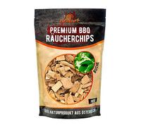 XL Premium beech woodchips for a special smoky aroma - very smoky woodchips/smoking wood - 100% natural tree wood from the Alps for a unique barbecue flavour - 1.65lb