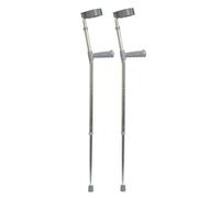 XL PVC Wedge Handle Lightweight Aluminium Elbow Crutch - 14+3 Height Settings