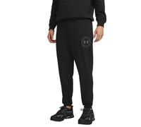 (XL R, Black/Grey) Under Armour Mens Rival Graphic Print Jogging Bottoms