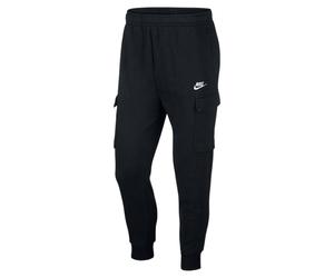 (XL R, Black/White) Nike Mens Sportswear Club Cargo Jogging Bottoms