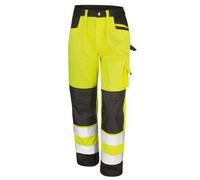 (XL R, Yellow) Result Core Unisex Adult Hi-Vis Safety Cargo Trousers