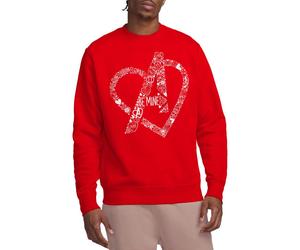 (XL, Red) Avengers Unisex Adult Be Mine Heart Sweatshirt
