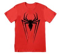 (XL, Red/Black) Marvel Unisex Adult Comics Spider-Man Symbols T-Shirt