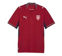 (XL, Red/Navy) Puma Mens World Cup 2026 Czech Republic Home Shirt