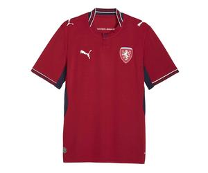 (XL, Red/Navy) Puma Mens World Cup 2026 Czech Republic Home Shirt