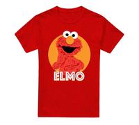(XL, Red) Sesame Street Unisex Adult Elmo Scribble Heather T-Shirt
