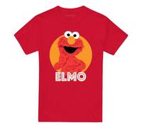 (XL, Red) Sesame Street Unisex Adult Elmo Scribble T-Shirt