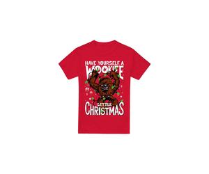 (XL, Red) Star Wars Mens A Wookie Little Christmas T-Shirt