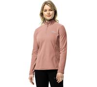 (XL, Rose Dawn) Jack Wolfskin Womens Taunus Half Zip Outdoor Warm Winter Pullover Fleece