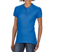 (XL, Royal Blue) Gildan Womens/Ladies Double Piqué Polo Shirt