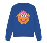 (XL, Royal Blue) Sesame Street Unisex Adult Zoey Nutcracker Christmas Sweatshirt