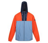 Regatta Mens Belcastel Waterproof Jacket - Rusty Orange/Coronet Blue/Navy - XL - Rusty Orange/Coronet Blue/Navy