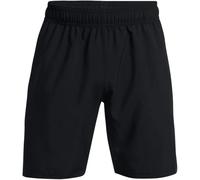 (XL S, Black/White) Under Armour Mens Wordmarks Woven Tech Shorts